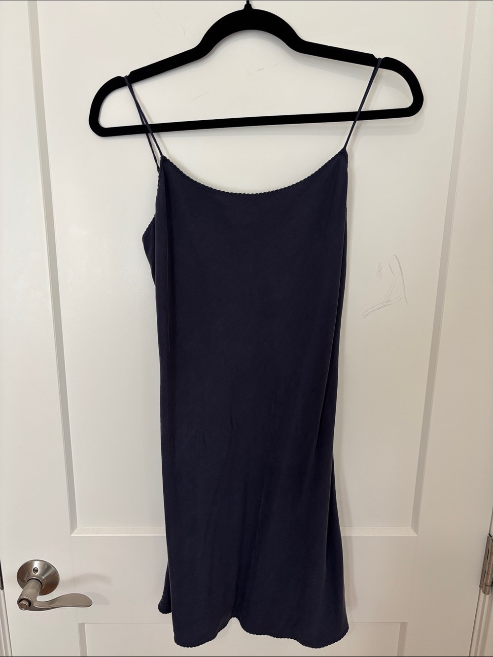 Navy slip dress